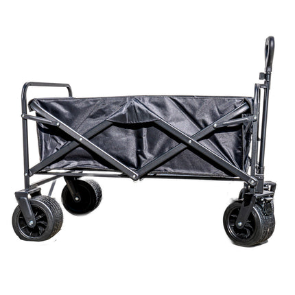 Collapsible Folding Utility Wagon with Fat Tires – 32 x 17 x 22 in