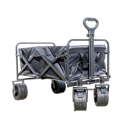 Collapsible Folding Utility Wagon with Fat Tires – 32 x 17 x 22 in