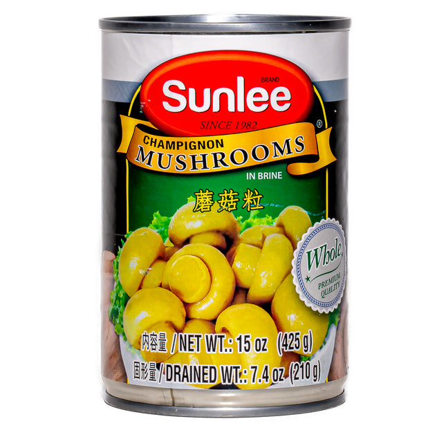 Sunlee Champignon Mushroom (Whole) - 15oz | 425g