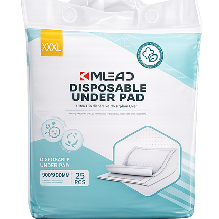KIMLEAD Disposable Under Pads – Ultra Absorbency Bed Pads | 25 Count
