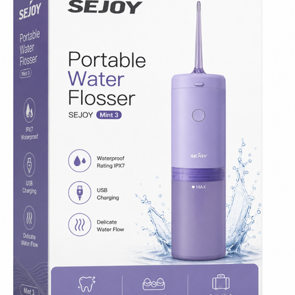 SEJOY Portable Water Flosser (Mint 3)