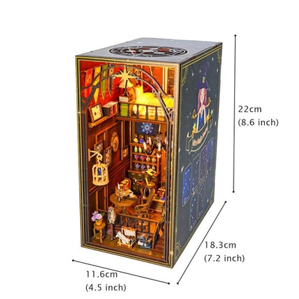 DIY Miniature Dollhouse Kit, Model M2311 - Mira Magic House, 18.3 × 11.6 × 22 cm | Approx 7.2 × 4.6 × 8.7