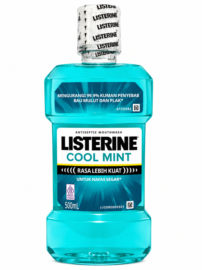 Listerine Cool Mint Antiseptic Mouthwash 500 mL – Fresh Breath & Oral Care