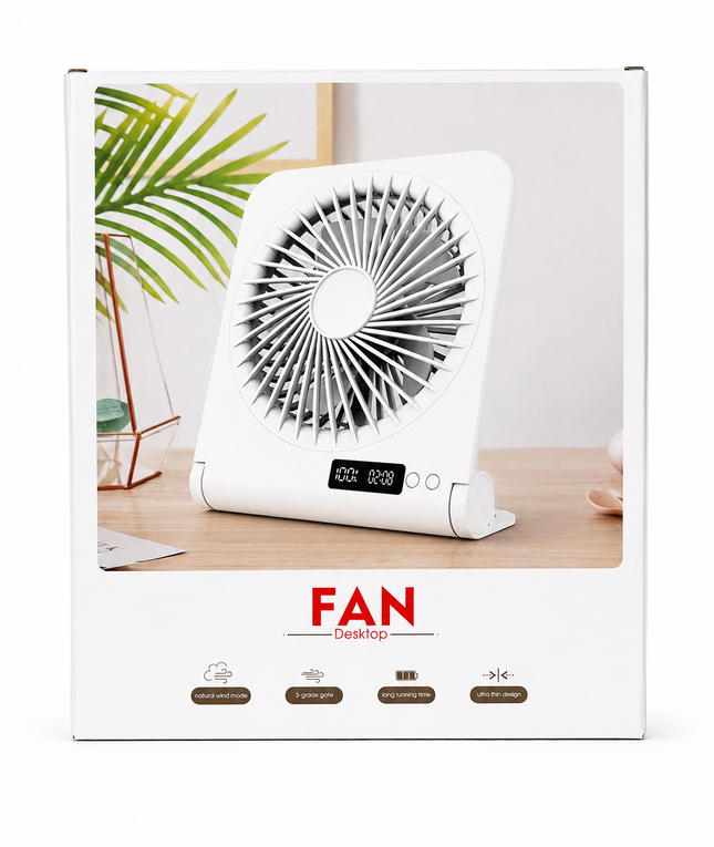 Desktop Fan – Rechargeable 3-Speed Portable Fan