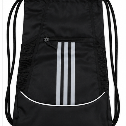 Adidas Drawstring Gym Backpack – Sports Cinch Bag with Zipper Pocket
