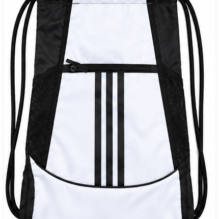 Adidas Drawstring Gym Backpack – Sports Cinch Bag with Zipper Pocket