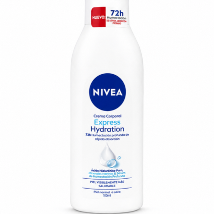 NIVEA Body Express Hydration Lotion – 100 ml – 72H Moisturization