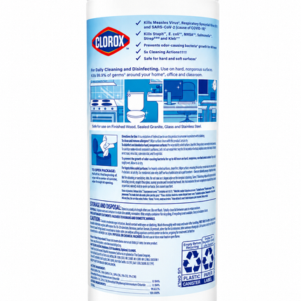 Clorox Disinfecting Wipes 3-in-1 – Crisp Lemon – 35 Count