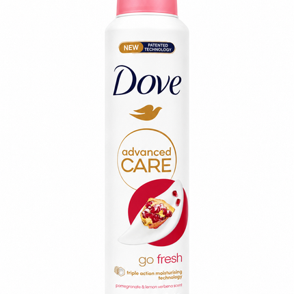 Dove Advanced Care Go Fresh Antiperspirant Deodorant Spray – Pomegranate & Lemon Verbena
