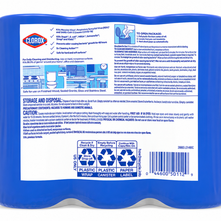 Clorox Disinfecting Wipes 3-Pack – 105 Wipes – Crisp Lemon & Fresh Scents