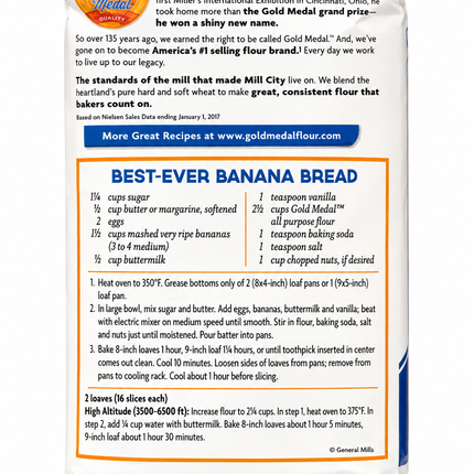 Gold Medal All Purpose Flour – 2 lb (32 oz)