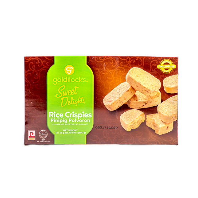 Goldilocks Sweet Delights Polvoron Pinipig - 12pcs, 10.58oz | 300g