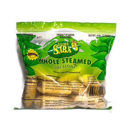 Golden Saba Whole Steamed Saba Banana – 4lb | 1.82kg