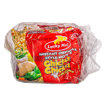 Lucky Me Chicken Mami Instant Noodles – 6 Pack, 1.94oz Each | 55g