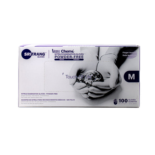 Sri Trang Verve Chem+ Nitrile Gloves – Medium (100 pcs)