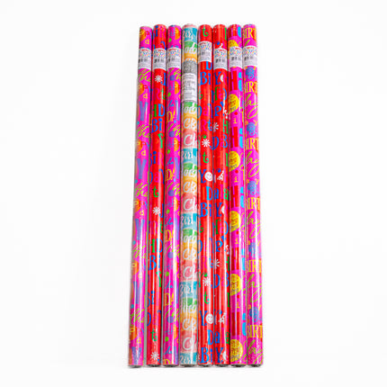 Creative Presence Gift Wrap – Birthday Design, 30 x 84 in