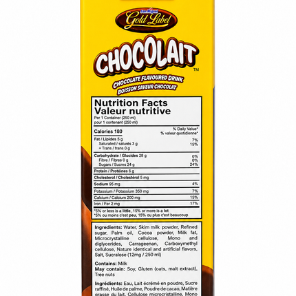 San Miguel Gold Label Chocolait – 3 Pack, 8.45 fl oz Each | 250mL