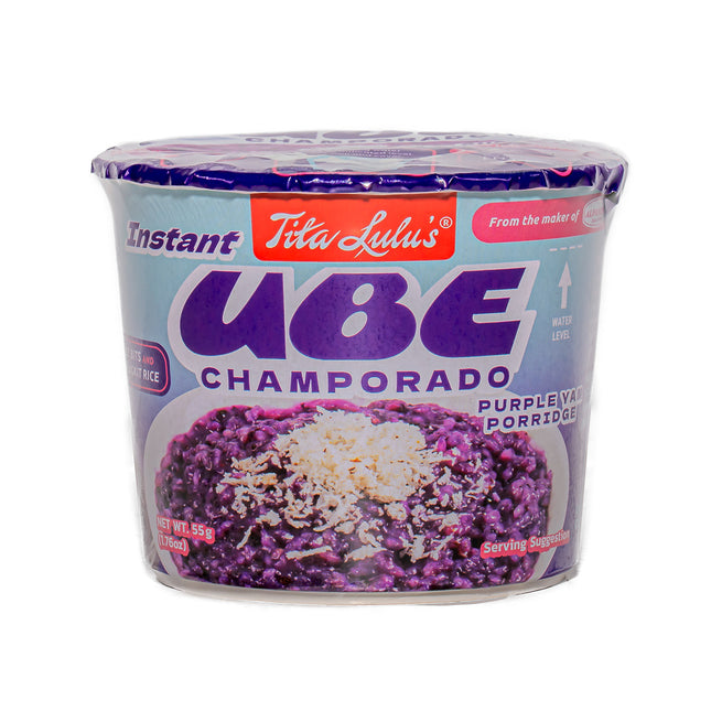 Tita Lulu’s Ube Champorado Mix Cup – 1.6oz | 45g