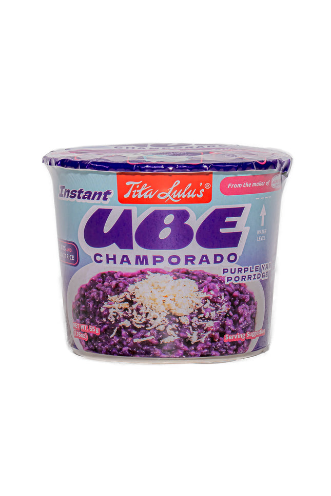 Tita Lulu’s Ube Champorado Mix Cup – 1.6oz | 45g