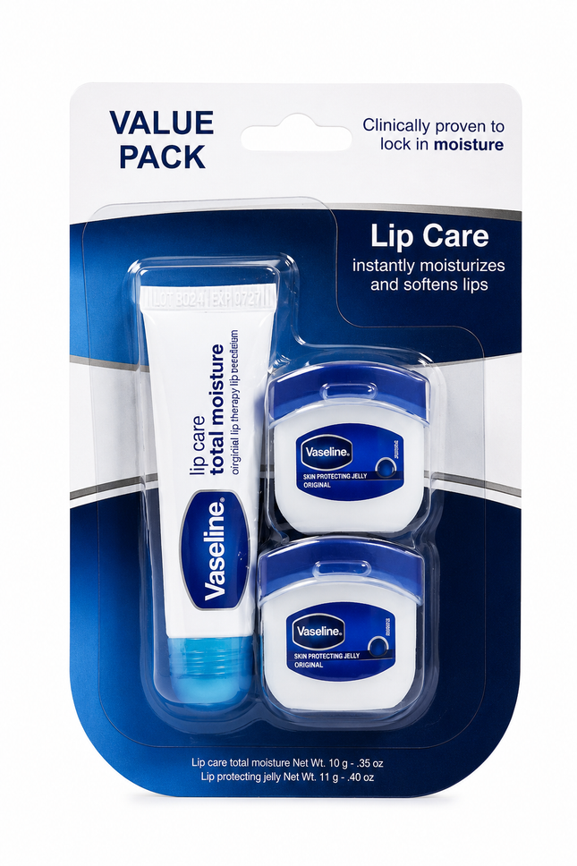 Vaseline Lip Care Value Pack 3 CT