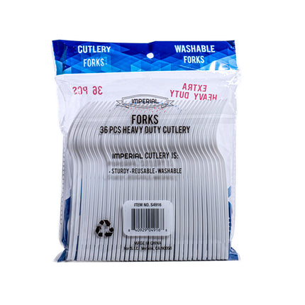 Premium Heavy Duty Forks – Clear (36 pcs)