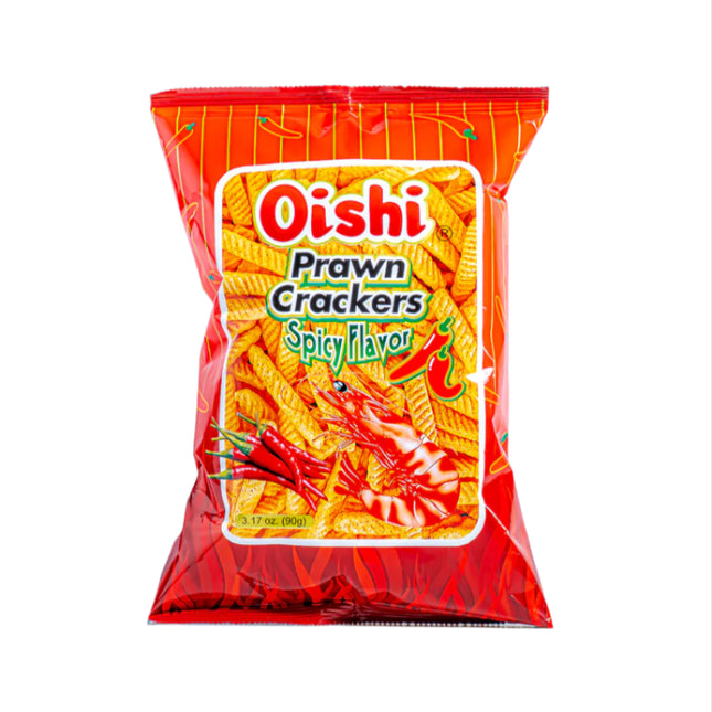 Oishi Prawned Crackers Spicy Flavor 3.17 oz