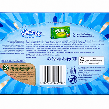 Kleenex Original Facial Tissue Box 70 Sheets