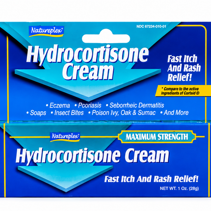 Natureplex Hydrocortisone Cream Maximum Strength – 1oz | 28g