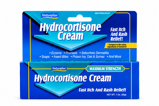 Natureplex Hydrocortisone Cream Maximum Strength – 1oz | 28g