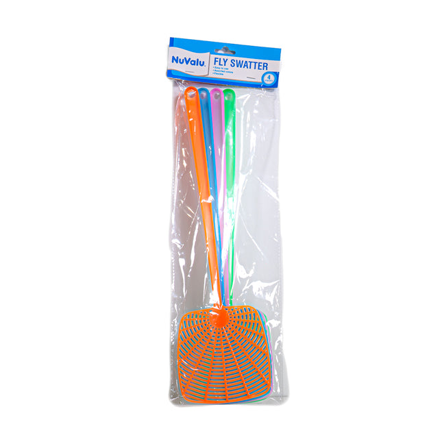 NuValu Fly Swatter – Assorted Colors (4pcs)