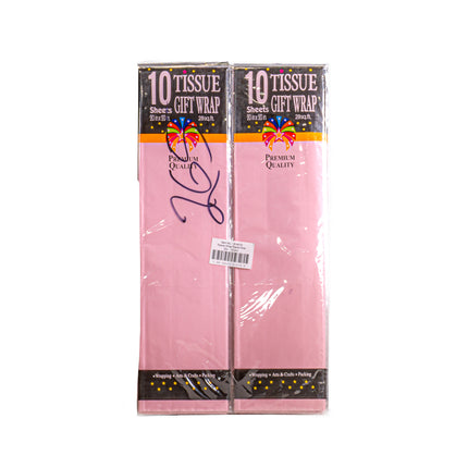Tissue Gift Wrap Pink – 10 pcs, 20 x 20 in