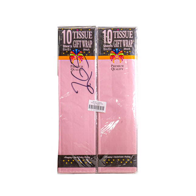 Tissue Gift Wrap Pink – 10 pcs, 20 x 20 in