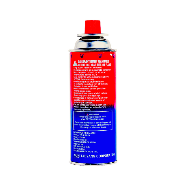 Sun Butane Gas For Portable Range