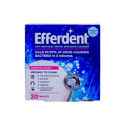 Efferdent Denture Cleanser Tablet  20 Tabs