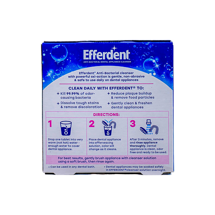 Efferdent Denture Cleanser Tablet  20 Tabs