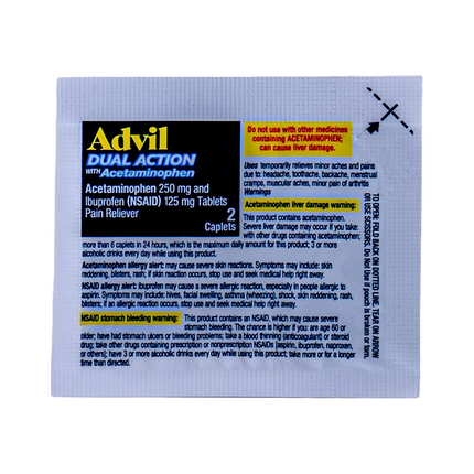 Advil Dual Action w/ Acetaminophen 2 caps