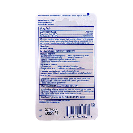 Visine Red Eye Hydrating Comfort Drops 0.28 oz