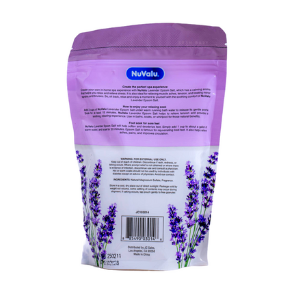 Nuvalu Epsom Salt Lavender - 16oz | 454g