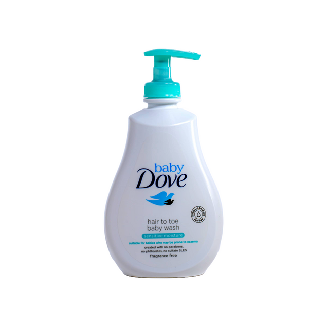 Baby Dove Hair to Toe Baby Wash Sensitive Moisture – 13.5 fl oz | 400mL