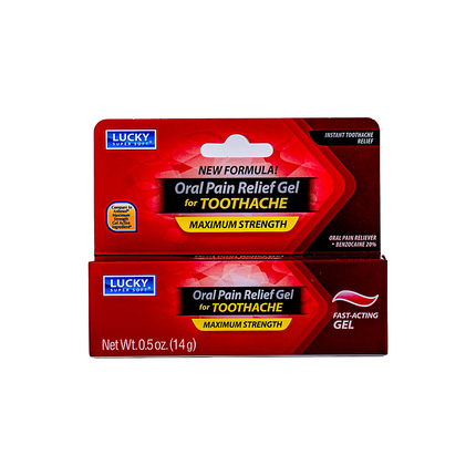 Lucky Oral Pain Relief Gel 0.5 oz (Toothache)