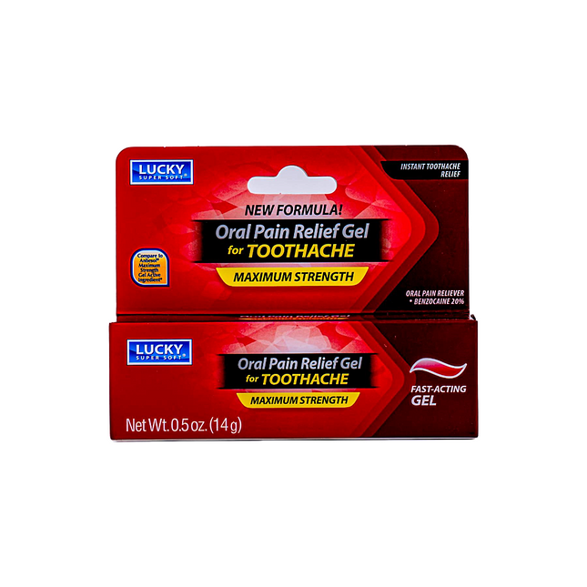 Lucky Oral Pain Relief Gel 0.5 oz (Toothache)
