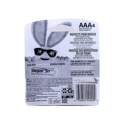 Energizer Battery AAA-4PK