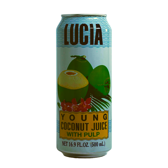 Lucia Young Coconut Juice with Pulp - 16.9 fl oz | 500ml
