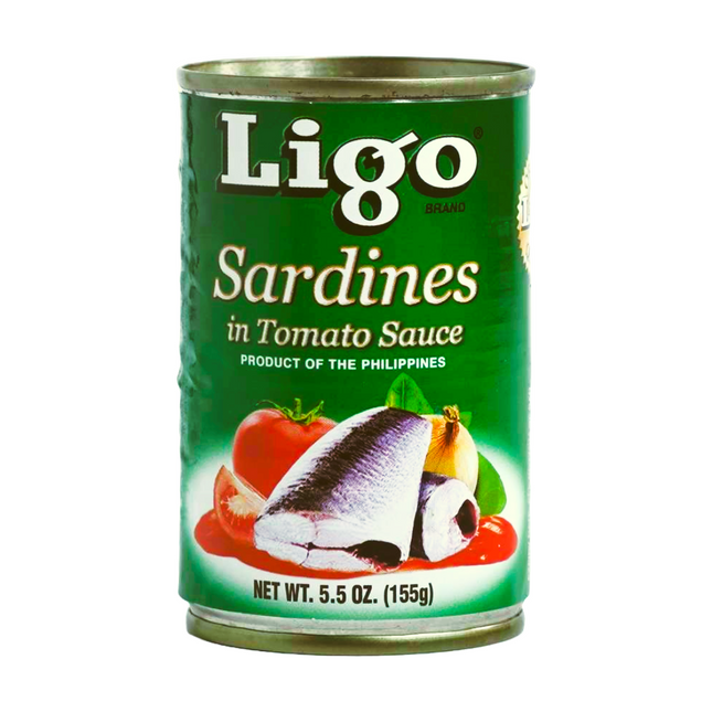 Ligo Sardines in Tomato Sauce (Regular) – 5.5oz | 155g