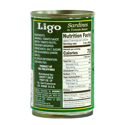 Ligo Sardines, Reg (Philippines)