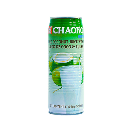 Chaokoh Young Coconut Juice with Pulp – 17.5 fl oz | 520ml