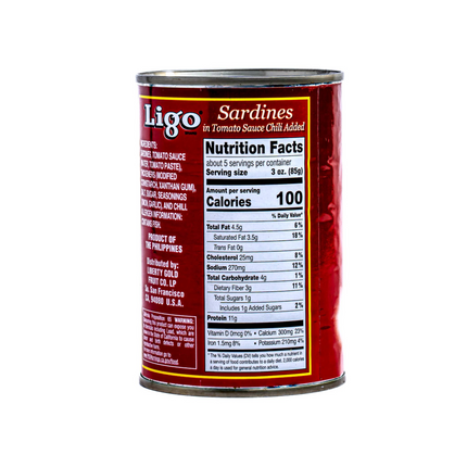 Ligo Sardine, Hot (PHILIPPINE) 15oz