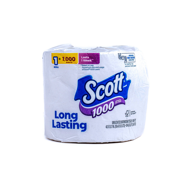Scott Bath Tissue Toilet Paper 1000 Sheets