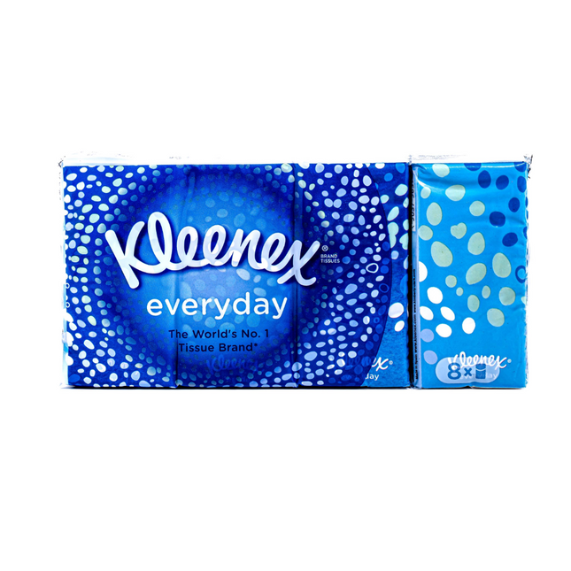 Kleenex Facial Tissue Blue 8 pct