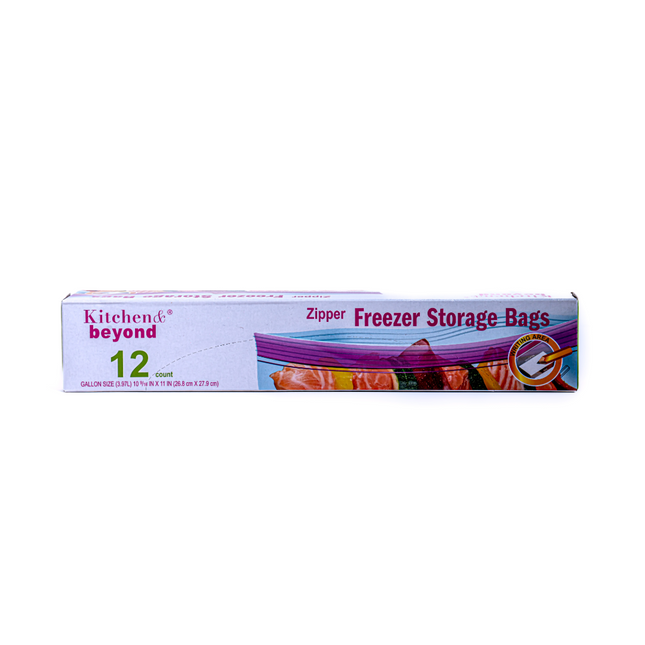 Freezer Zipper Storage Bag 12ct 1 gallon